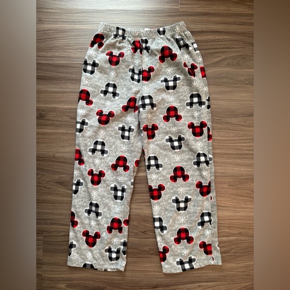 Disney Red and Black Mickey Mouse Pajama Bottoms size 8 - Picture 1 of 4